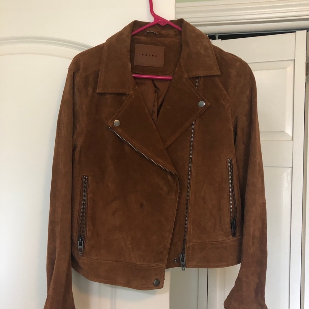 Blank NYC suede Moto jacket